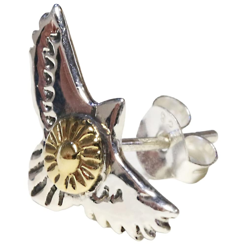 Amazon | フェザー 羽根 メンズ ピアス シルバーアクセサリー